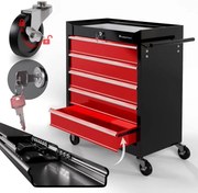 TIMBERTECH Cărucior pentru atelier pe roți, 5 sertare cu ins