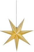 Decorațiune luminoasă aurie ø 45 cm cu model de Crăciun Glitter – Markslöjd