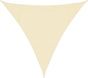 vidaXL Pânză parasolar, crem, 3,6x3,6x3,6 m, HDPE, triunghiular