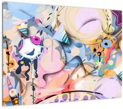 Tablou pe sticlă - Abstracție de basm (70x50 cm)