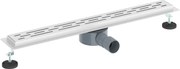 vidaXL Scurgere pentru duș cu capac din sticlă și sifon de 360° 70 cm
