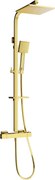 Mexen CQ45 set de duș suprapus cu pară de duș și baterie termostatică, auriu - 772504595-50