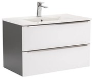 Dulap inferior Vario Trim 80 cu lavoar antracit-alb