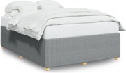 vidaXL Cadru de pat fără saltea, gri deschis, 140x200 cm, textil