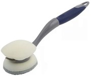 Perie pentru spalat vase cu burete, mix culori, Funny