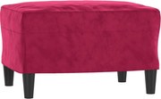 vidaXL Taburet, roșu vin, 60x50x41 cm, catifea