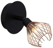 Spot Dalma, 1xg9, 33w, metal, negru/auriu