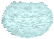 Abajur modern cu pene de gasca EOS mediu albastru deschis, 45cm 2024 VTC