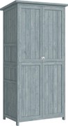 Outsunny Dulap de Exterior, Depozitare pentru Unelte cu 2 Rafturi | Aosom Romania