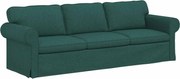 vidaXL Canapea Verde închis 245 x 82 x 80 cm țesătură