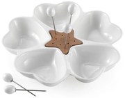 Platou pentru servit cu 5 boluri Brandani Cuori