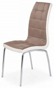 Scaun Bucatarie Si Dining K186 Piele Ecologica Cappuccino/Alb