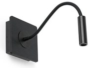 Aplica minimalista cu reader LED directionabil MOOD negru