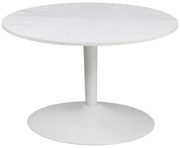 Măsuță de cafea albă rotundă cu blat ceramic ø 60 cm Malta – Actona