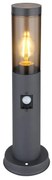 Stalp mic pentru iluminat exterior cu senzor de miscare design modern IP44 Boston antracit