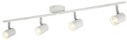 Lustra LED cu 4 spoturi directionabile Rollo alba 3174WH SRT