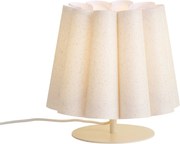 Lampă de masă Japandi Bej cu abajur din țesătură 22cm - Jenni