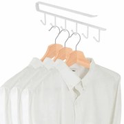 Set 2 cuiere metalice pentru rafturi, alb