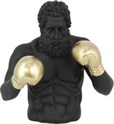 Statueta decorativa BOXER 50cm negru/ auriu
