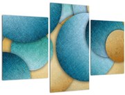 Tablou cu abstracție cercuri (90x60 cm)