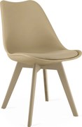 OFERTA Scaun bej BALI MARK cu picioare bej II. calitate