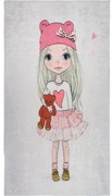 Covor pentru copii lavabil 160x230 cm Cute Girl and the Bear – Vitaus