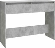 vidaXL Masă consolă, gri beton, 100x35x76,5 cm, PAL