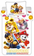 Lenjerie de pat pentru copii din bumbac pentru pătuț 100x135 cm Paw Patrol – Jerry Fabrics