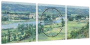 Tablou - Theodore Robinson, The Valley of the Seine, From the Hills of Giverny, reproducere (cu ceas) (90x30 cm)