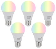 Set 5 becuri Becuri LED E27 reglabile A60 Opal 9W 806lm 2700-6500K