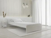 Pat de o persoana Culoare alb, IKAROS 90 x 200 cm Saltele: Fara saltea, Somiera pat: Cu lamele drepte