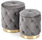 Set 2 tabureti grey POLLY