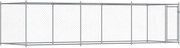 vidaXL Cușcă pentru câini cu ușă, gri, 6x2x1,5 m, oțel galvanizat