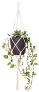 Suport suspendat pentru ghiveci de flori din material textil ø 13 cm (înălțime 100 cm) Macramé – Artevasi