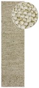 Covor tip traversă kaki țesut manual din amestesc de lână 60x230 cm Minerals – Flair Rugs