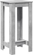 vidaXL Masă bar, gri beton, 51x50x103,5 cm, lemn prelucrat