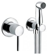 Dus igienic cu baterie Kludi Bozz cu agatatoare, para, furtun si baterie incastrata