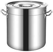 Oala cu capac Rosberg R51211C50, 98 litri, 50x50 cm, Inox