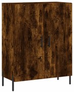 vidaXL Dulap, stejar fumuriu, 69,5x34x90 cm, lemn compozit