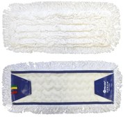 Mop cu file Optimum, 50 cm - bumbac, alb