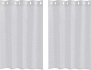 vidaXL Cortină din Voile 2 pcs Gri deschis 140 x 140 cm Poliester