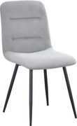 Scaun BOS, gri/negru, stofa/metal, 61x51x84 cm