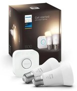 Set de bază Philips Hue WHITE 2xE27/9,5W 2700K + dispozitiv de interconectare