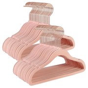 Set umerase de catifea Songmics Roz 30x20.5x0.5 cm