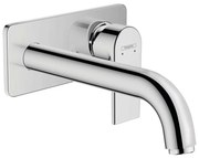 Baterie lavoar incastrata Hansgrohe Vernis Shape pipa 20 cm crom lucios fara corp ingropat