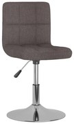 vidaXL Scaun de sufragerie pivotant, gri taupe, material textil