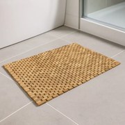 Preș antiderapant pentru baie, tec, 80,5 x 48 cm.