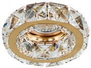 Spot incastrat cristal pentru tavan ESTER 1 auriu