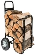 Cărucior pentru lemne de foc, 52 x 57 x 107/73 cm, capacitate de încărcare 80 kg