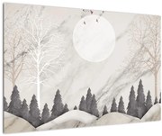 Tablou - Peisaj de iarnă (90x60 cm)